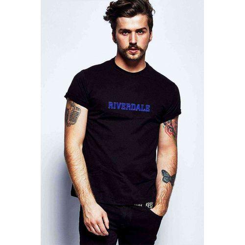 Riverdale Logo Baskılı Siyah Erkek Tshirt