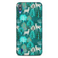 Samsung Galaxy M10 Kılıf Snowix (32) Soft Silikon Kılıf Turkuaz Beyaz