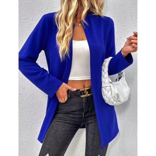 Kadın Uzun Kollu önü Açık Uzun Modal Ceket