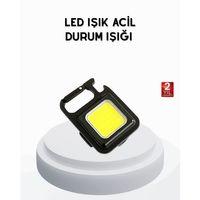 Mini 800 Lümen Led El Feneri – Usb Şarjlı, 3 Kademeli Işık, Şişe Açacaklı Taşınabilir Tasarım