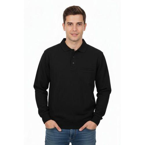 Erkek Polo Yaka Cepli Selanik Sweatshirt Regular Kalıp BGL-ST04872