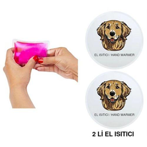 Sıa 2 Adet Kahverengi Köpek Cep Sobası,El Isıtıcı,Sıcak Su Torbası Pvc 10X9,5Cm