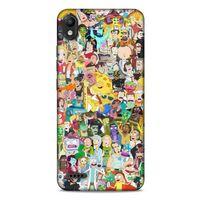 LG K20 2019 Uyumlu Kılıf Rick And Morty (36) Glitter Kılıf Cop Morty