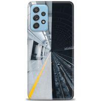 Samsung Galaxy A52s 5G Kılıf HD Baskılı Kılıf - Metro Station + Tam Ekran Koruyucu