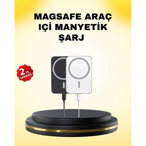 15w Kablosuz Şarj Destekli Magsafe Araç Tutucu Havalandırma Klipsli