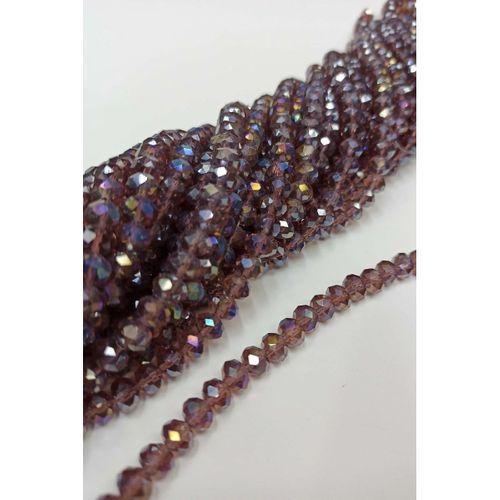 Açık Mürdüm Rengi Kristal Boncuk 8 mm