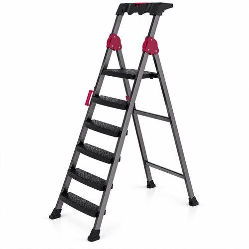 Basamaklı Metal Merdiven 5+1 150 kg