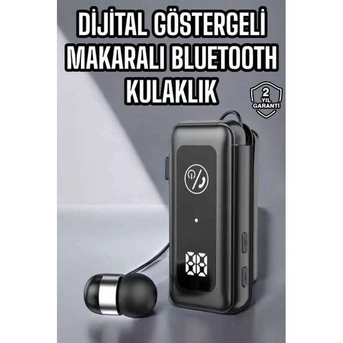 Kablolu Makaralı Bluetooth Kulaklık Uzun Pil Ömrü Dijital Göstergeli