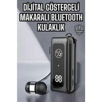 Kablolu Makaralı Bluetooth Kulaklık Uzun Pil Ömrü Dijital Göstergeli