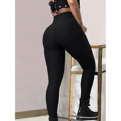 Kadın Yüksek Bel Belden Toka Detaylı Dalgıç Tayt