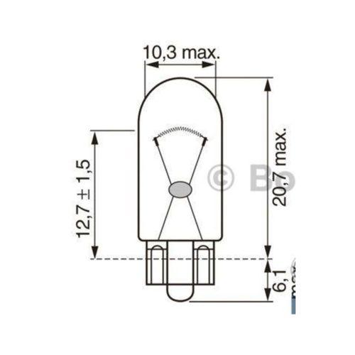 Bos-1987302821 - 1987302205 Ampul Eco 12v W16w Stop Dip...