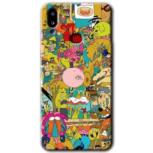 Galaxy A10s Kılıf HD Desen Baskılı Arka Kapak - Süper Çizgi Kahramanlar 2 + Kırılmaz Cam