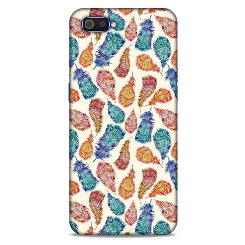 Oppo Realme C2 Kılıf Desenli Özel Seri Tüyler (36) Glitter Kılıf
