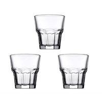 Cam Su Ve Meşrubat Kahve Yanı Bardak Seti 3 Adet Mısafır Sunum 7,5X7,5X8Cm