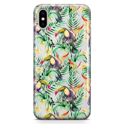 Apple iPhone XS Max Kılıf Tropika Arka Kapak Koruma Desenli Full Koruyucu