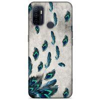 Huawei P40 Kılıf Desenli Özel Seri Tüyler (16) Kalın Kılıf