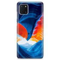 Samsung Galaxy A81 Kılıf Turuncu Kanyon Arka Kapak Koruma Desenli Full Koruyucu