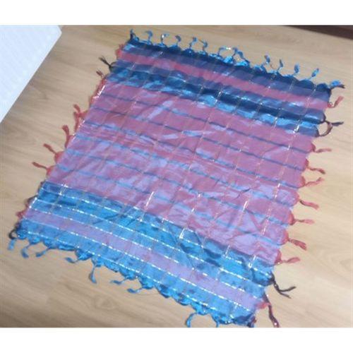 El İşi Saten Masa Örtüsü,Sehpa Örtüsü Kenarı Püsküllü 82X86Cm