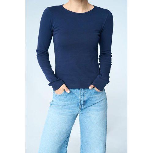 Uzun Kol Örme Body - Lacivert