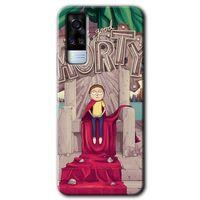 Vivo Y53s Kılıf HD Desen Baskılı Arka Kapak - Morty + Kırılmaz Cam