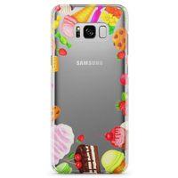 Samsung Galaxy S8 Kılıf Dondurma Pasta Arka Kapak Koruma Desenli Full Koruyucu