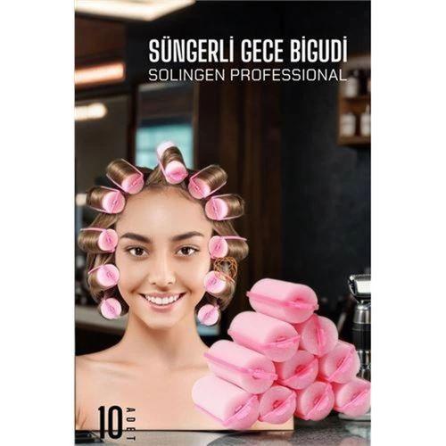 Süngerli Gece Bigudisi 8 Adet Solingen Professional