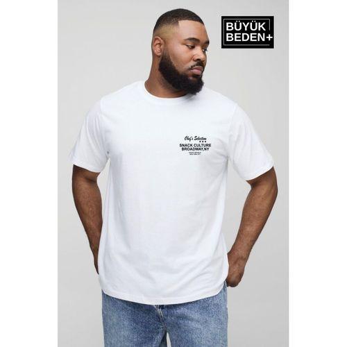 Süperlife Erkek Büyük Beden Chef s Selection Baskılı 3xl-6xl Bisiklet Yaka Tshırt SPR26BTS510-04