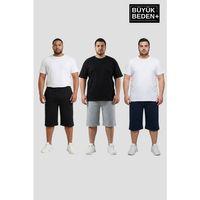 Erkek Büyük Beden Rahat Kalıp Şort Seti 3X-6XL SPR26BSR591+3