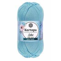 1 Adet Lotus Bikini Büstiyer Bluz Örgü İpi K537 Bebe Mavi