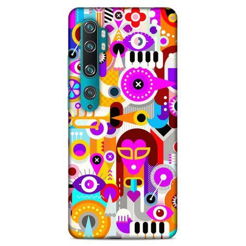 Lopard Xiaomi Mi Note 10 Pro Uyumlu Kılıf Soyut Sanat (20) Desenli Koruyucu Kılıf