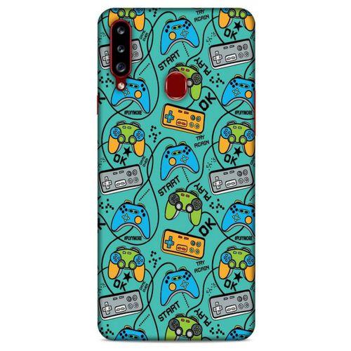 Retro (4) Desen Koruma Kılıfı Renkli Samsung Galaxy A20s Kılıf