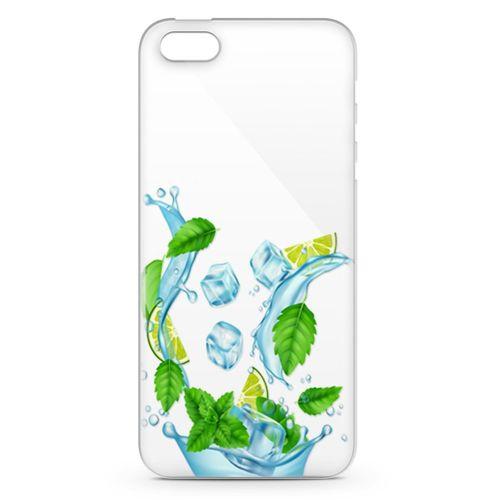 Apple iPhone SE Kılıf Nane Limon Buz Arka Kapak Koruma Desenli Full Koruyucu