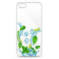 Apple iPhone SE Kılıf Nane Limon Buz Arka Kapak Koruma Desenli Full Koruyucu