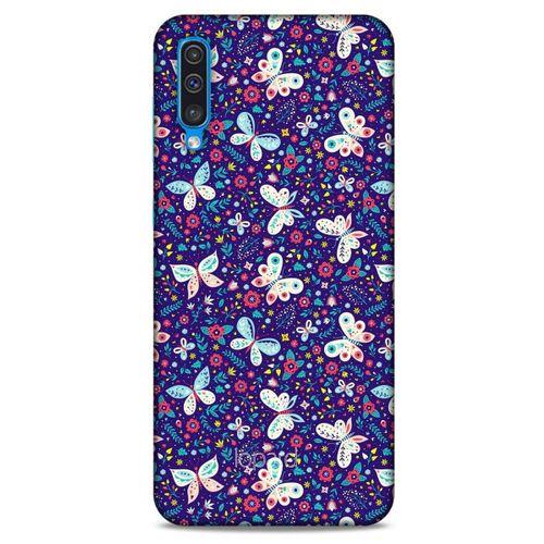 Samsung Galaxy A30s Kılıf Kelebek Etkisi (3) Kapak Kırmızı Lacivert