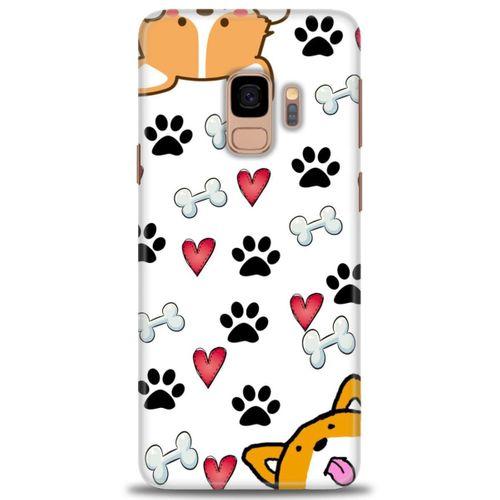 Samsung Galaxy S9 Kılıf HD Baskılı Kılıf - Dog + Tam Ekran Koruyucu