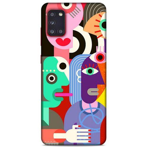 Lopard Samsung Galaxy A31 Uyumlu Kılıf Soyut Sanat (14) Desenli Lansman Kılıf