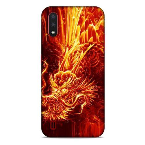 Samsung Galaxy A01 Kılıf Dragons (12) Koruyucu Silikon Ateş Ejderhası