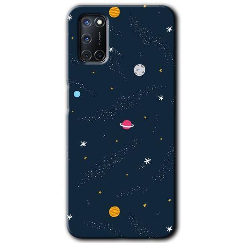 OPPO Oppo A52 Kılıf HD Desen Baskılı Arka Kapak - Çizim Gezegen