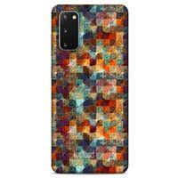 Samsung Galaxy S20 Kılıf Pastel Renkler (4) Koruma Kılıfı Yeşil Kırmızı