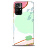 Xiaomi Poco M4 Pro 5G Kılıf HD Baskılı Kılıf - Benekli + Tam Ekran Koruyucu