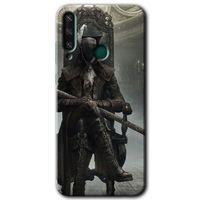 MRCİLETİSİM Huawei Y6P Kılıf HD Desen Baskılı Arka Kapak + Temperli Cam - Bloodborne Hunters