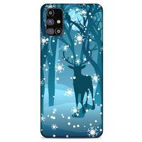 Samsung Galaxy M31s Kılıf Snowix (28) Arka Kapak Mavi Koyu