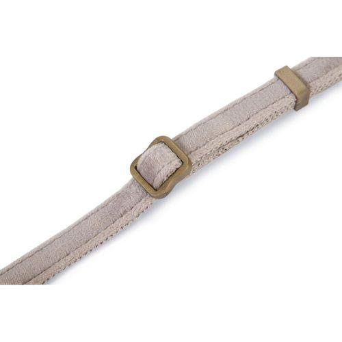 Beeztees DBL Köpek Tasması, Kadife, Gri, 20-30cm, 10mm