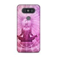 LG Q60 Kılıf Meditasyon Yoga Arka Kapak Silikon Koruma Full Koruyucu