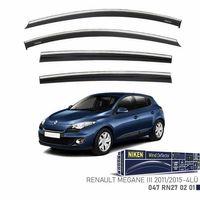 Niken Renault Megane 3 2011-2015 Kromlu Cam Rüzgarlığı 4 LÜ