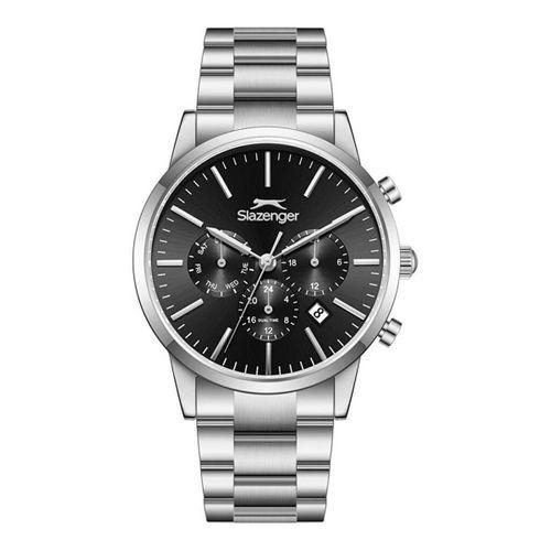 Slazenger SL.09.2545.2.01 Quartz Çelik Gri Siyah Kadran 44 mm Erkek Kol Saati
