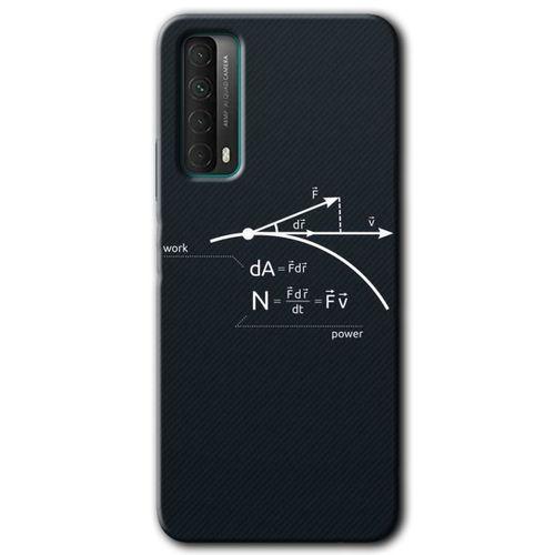 MRCİLETİSİM Huawei P Smart 2021 Kılıf Baskılı Kapak - Work Formül +Tam Ekran Koruyucu