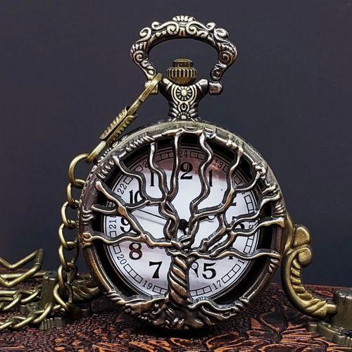 Hayat Ağaçı Tasarımlı Köstekli Saat