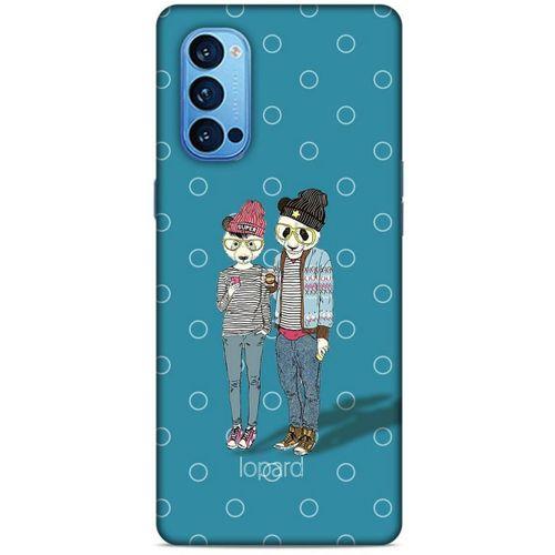Oppo Reno 4 Pro Kılıf FunnyMaX (16) Kalın Kılıf Mavi