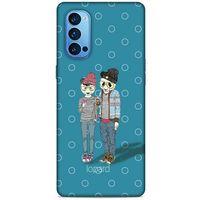 Oppo Reno 4 Pro Kılıf FunnyMaX (16) Kalın Kılıf Mavi